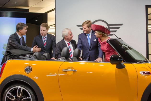 Wim and Willem van der Leegte accompany Royal Couple during a visit to BMW