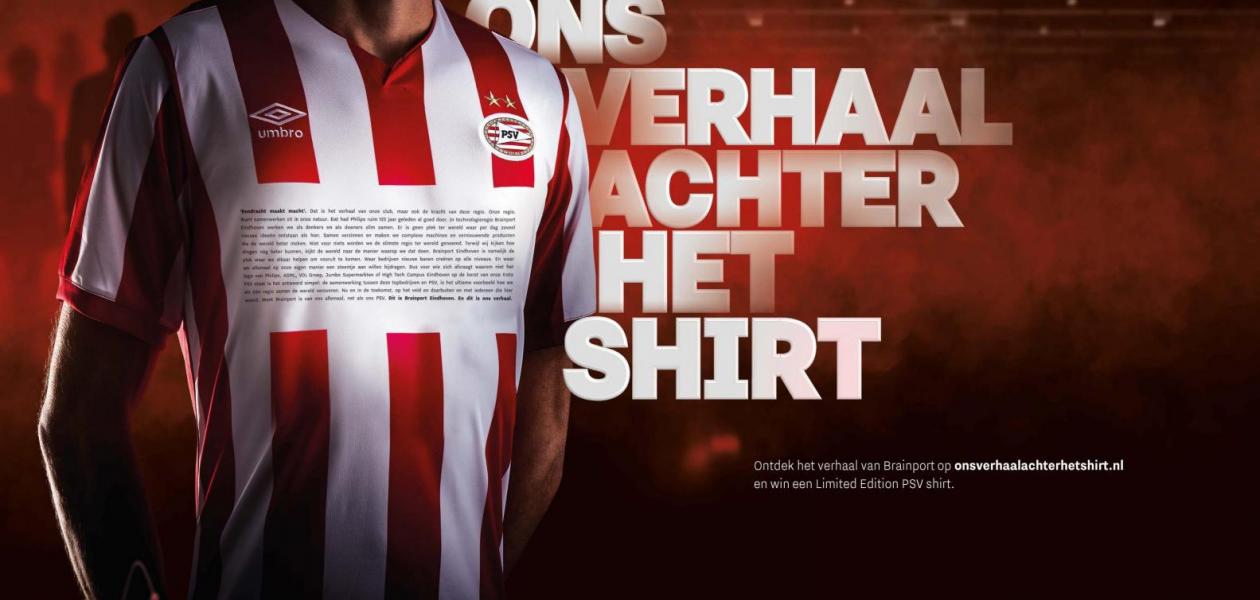 Brainport Eindhoven haalt naam van PSV-shirt 