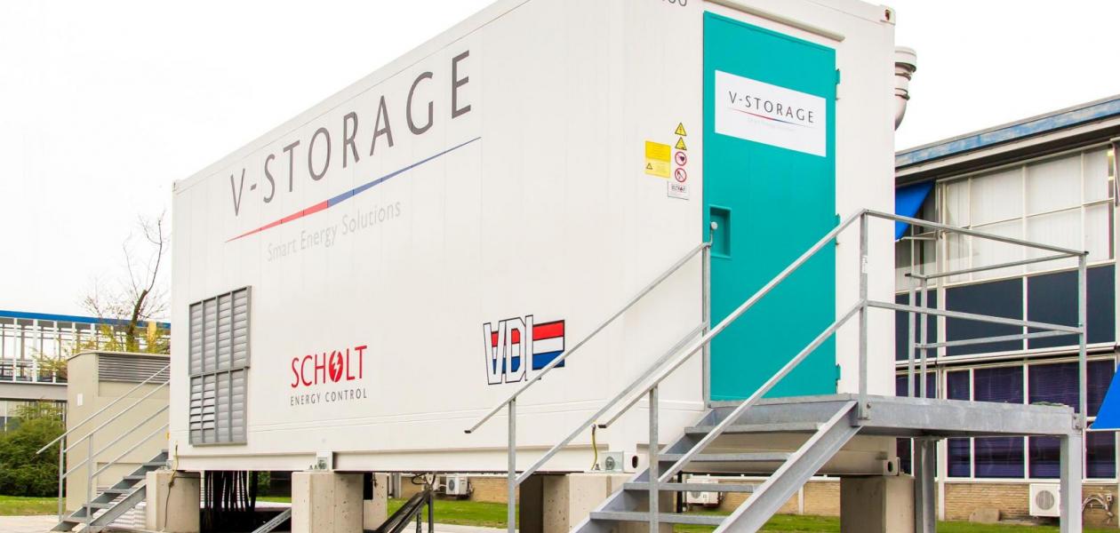 Eerste energieopslagsysteem V-Storage