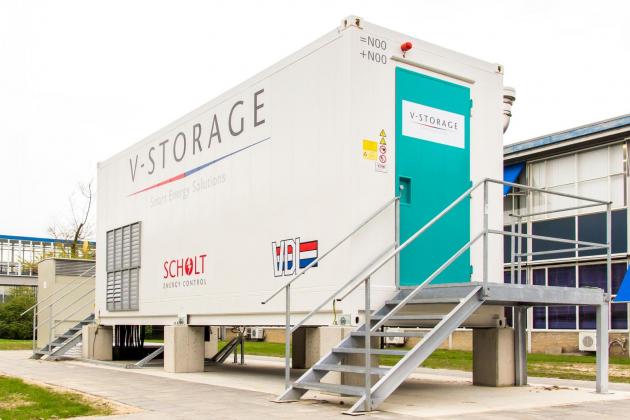 Eerste energieopslagsysteem V-Storage