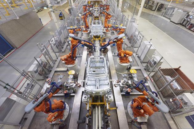 Robotisierter Produktionsprozess