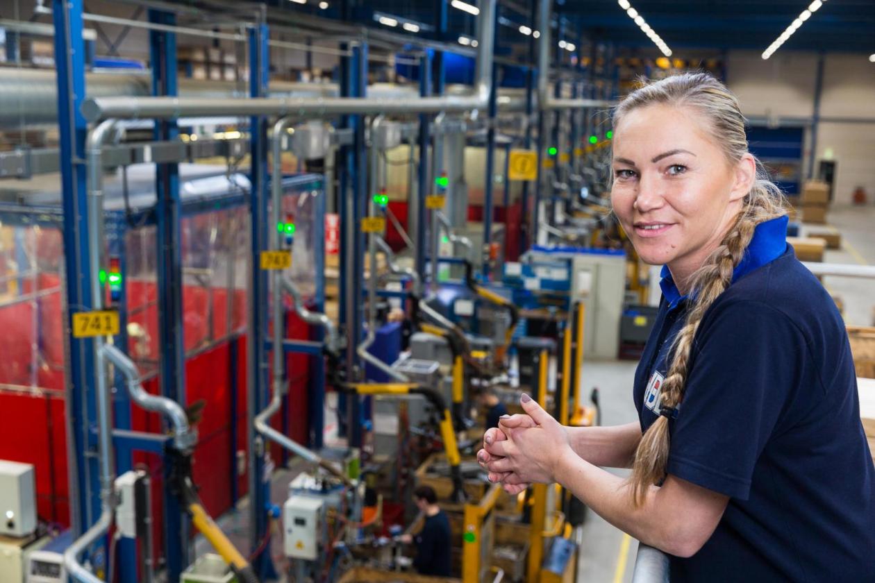 Karolina Duda (meewerkend voorvrouw lasafdeling)