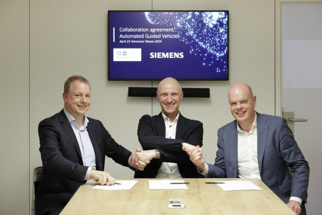 Siemens Nederland en VDL intensiveren samenwerking voor tweede generatie Automated Guided Vehicles (AGV’s)