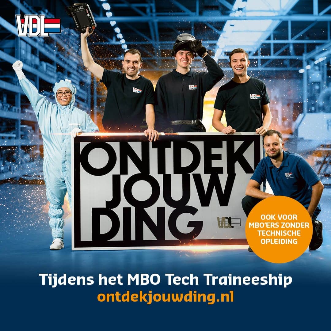 Ontdek jouw ding tijdens het MBO Tech Traineeship van VDL